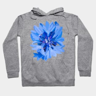 Blue flower Bloom- Frozen- Winter Hoodie